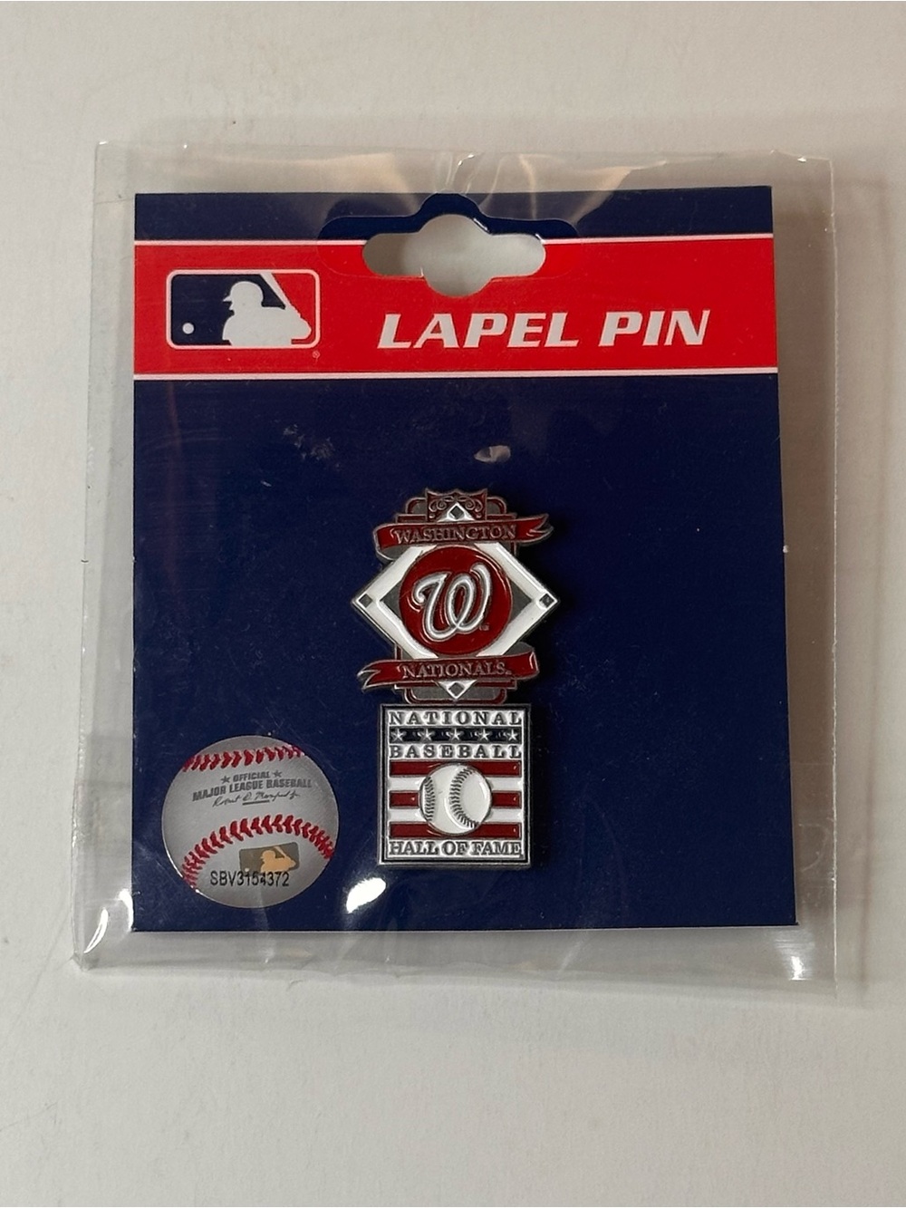 Washington Nationals MLB x National Baseball Hall of Fame Official Lapel Pin NEW